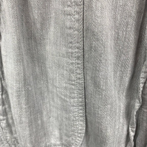 Gap Rib Chambray Jogger Pants Womens Light Gray Pull On Cotton Drawstring Small - Picture 4 of 6